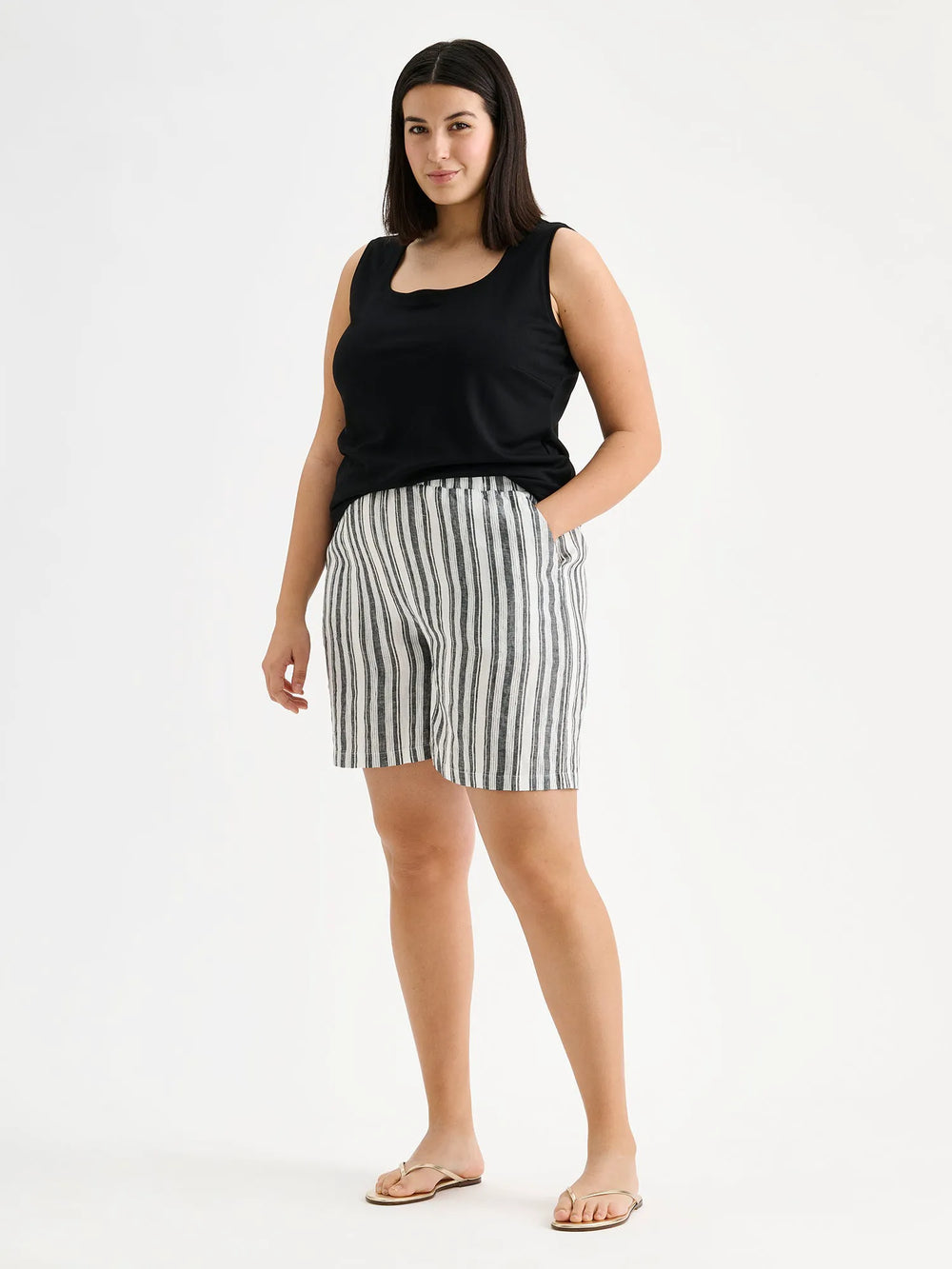 black and white